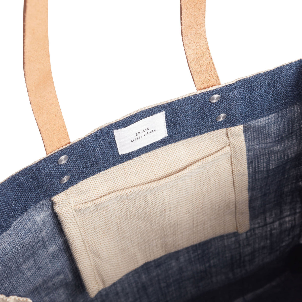 Apolis - Market Bag - Nantucket Massachusetts USA in Gingham Navy