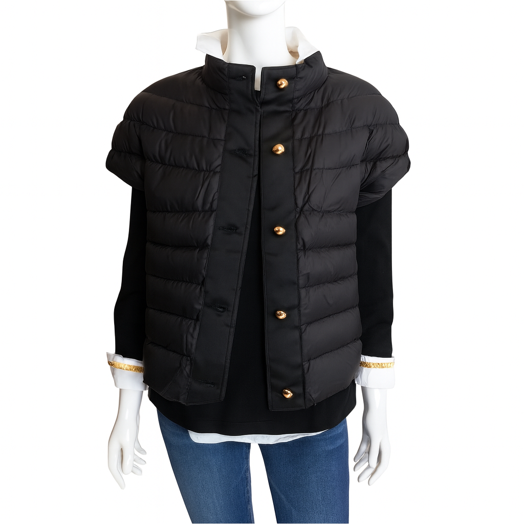 Cortland Park Greenwich Vest Gold Black