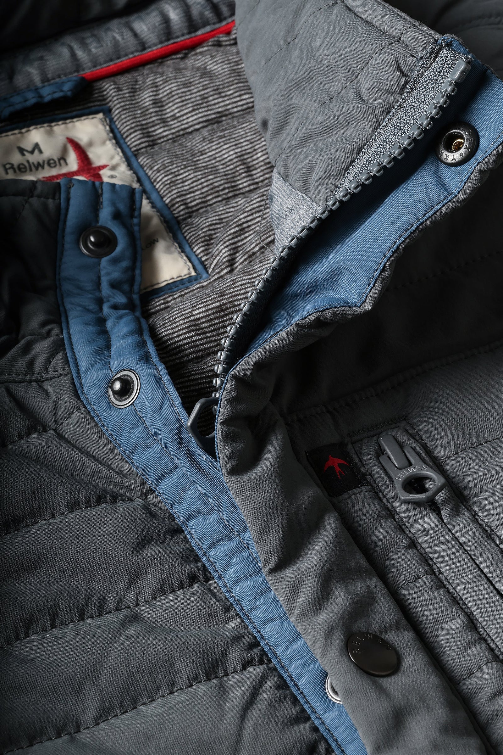 Relwen Windszip Vest Charcoal