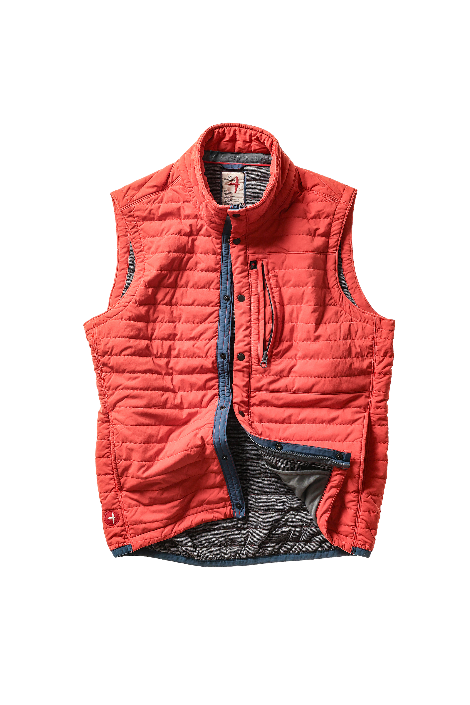 Relwen Windzip Vest - Dark Orange