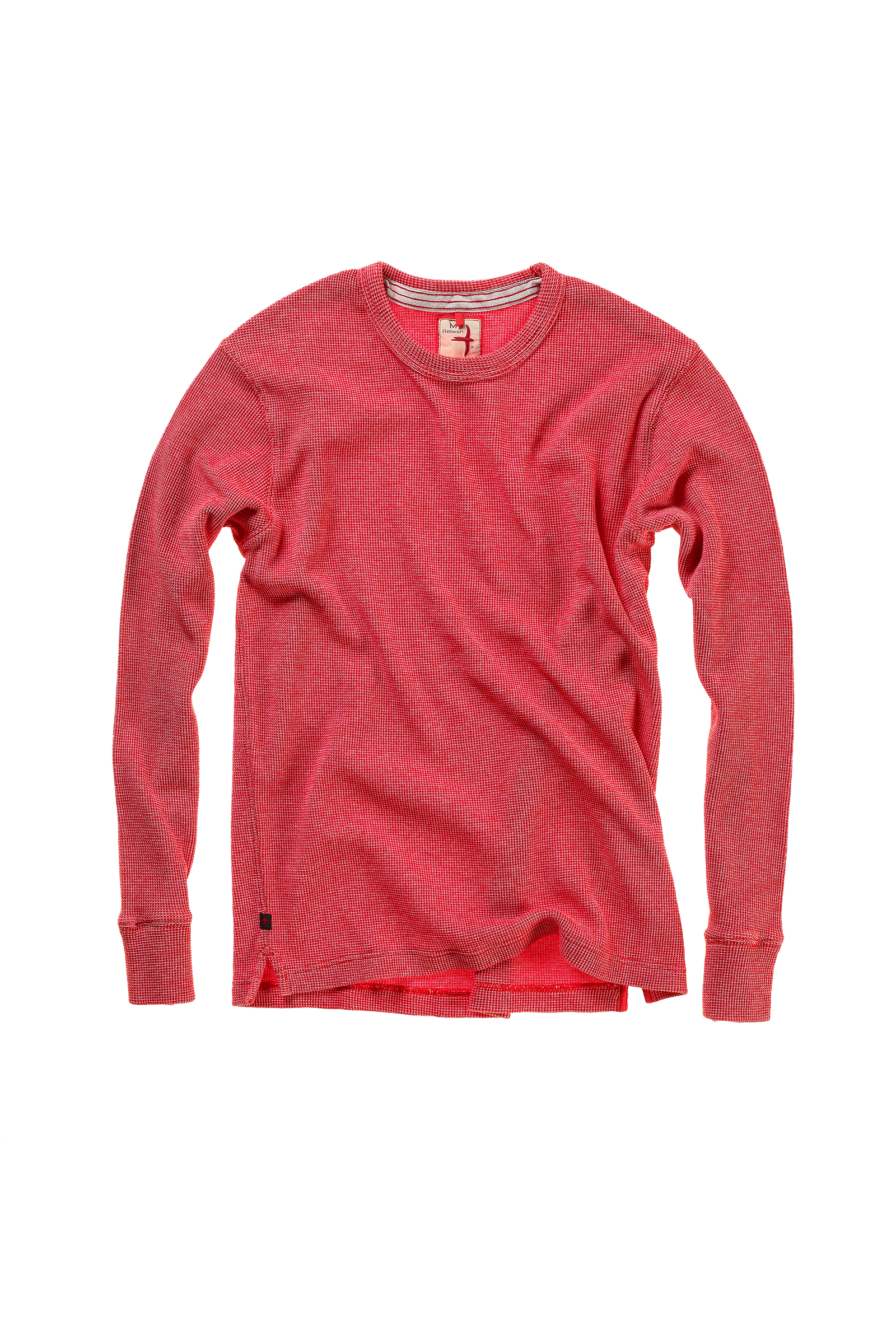 Relwen Bi-Waffle Crewneck Shirt Sunset