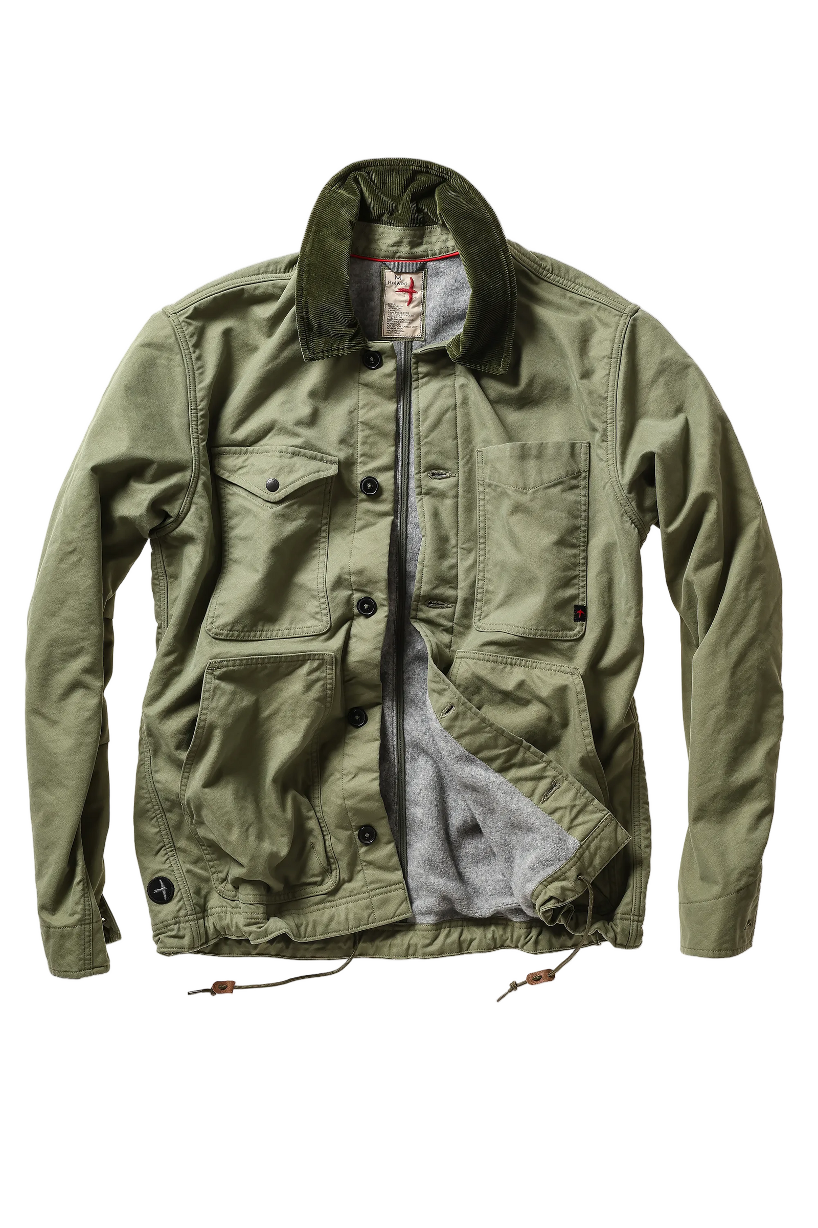 Relwen - Pile-Lined Chore Coat - Palm Green