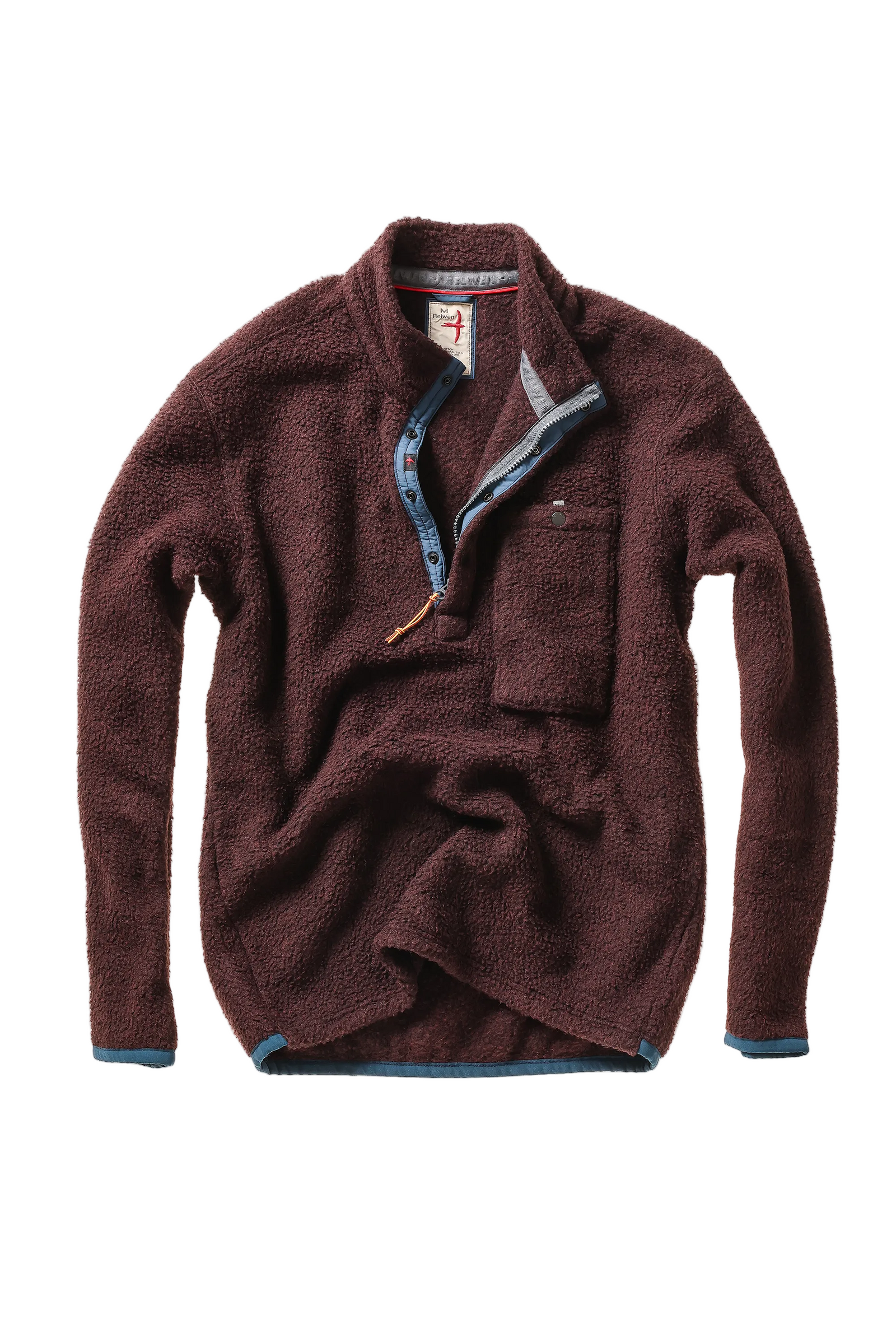 Relwen - Wooly Shag Snap-Zip - Blackberry Marl