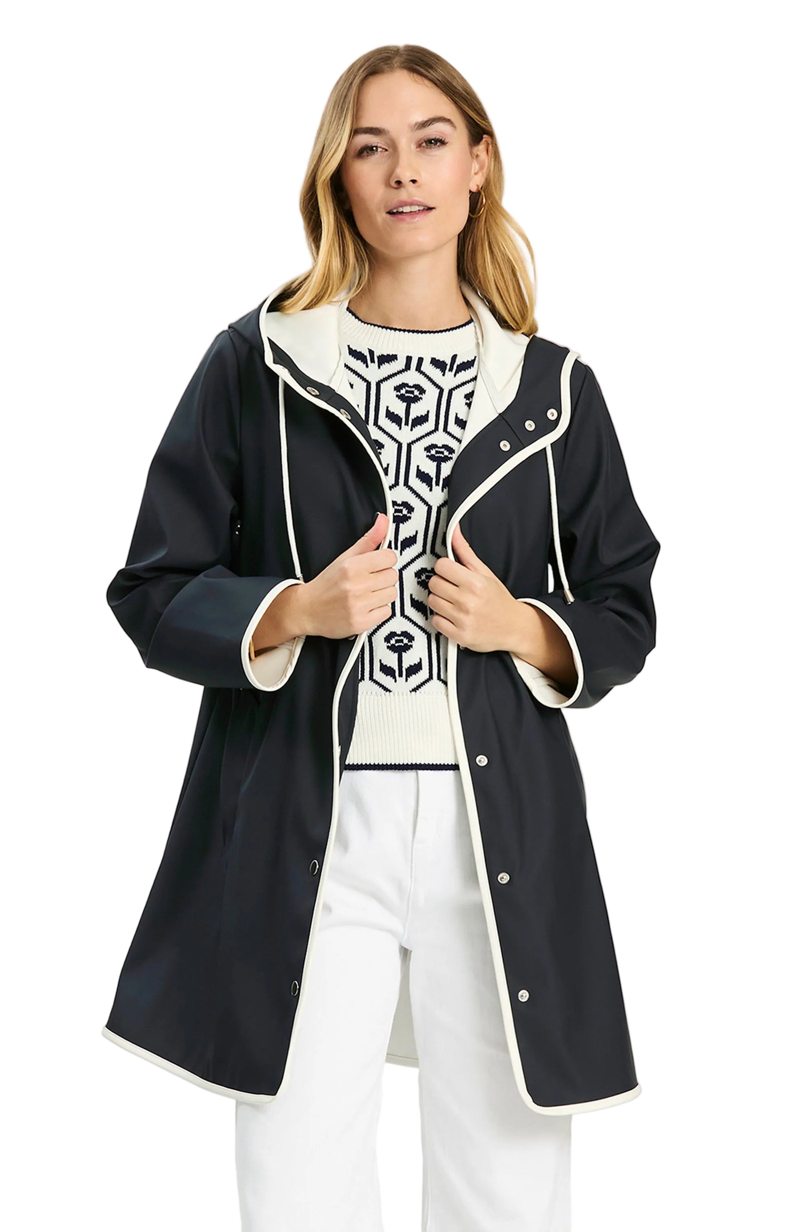 Tyler Boe - Block Island Rain Coat - Navy