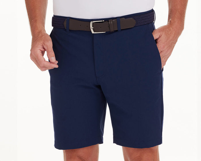 Holderness & Bourne The Harwood Short - Navy Island Logo