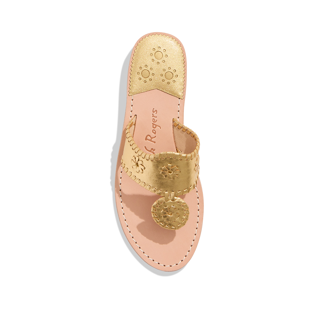 Jack Rogers Flat Sandal Gold