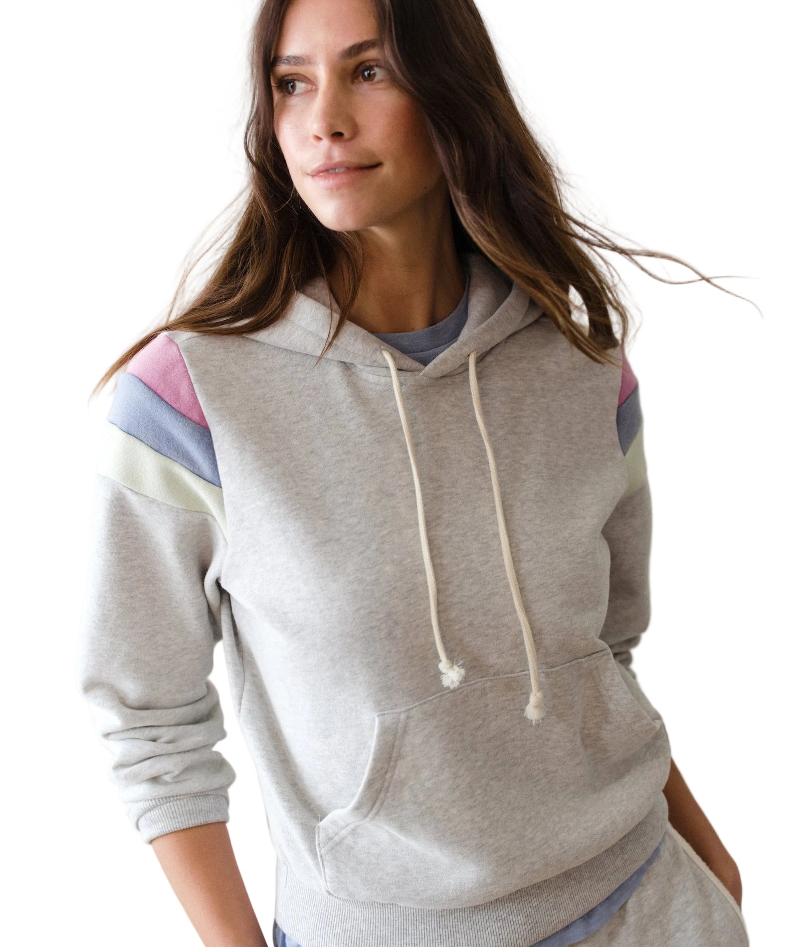 Marine Layer - Cloud 9 Fleece Banks Hoodie - Heather Grey