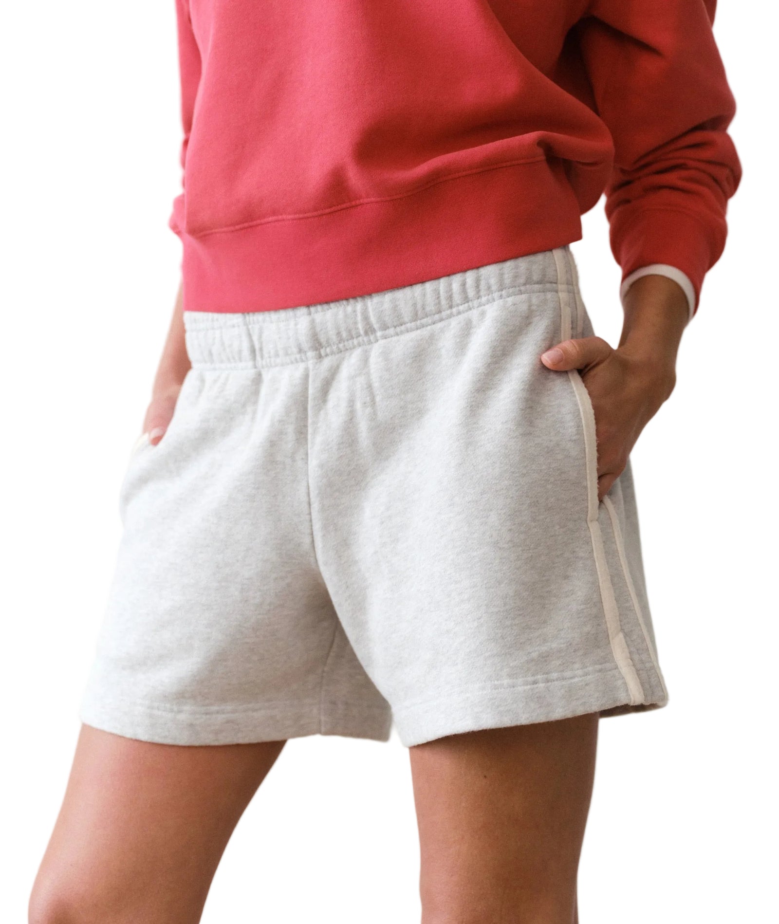 Marine Layer - Cloud 9 Fleece Short - Heather Grey