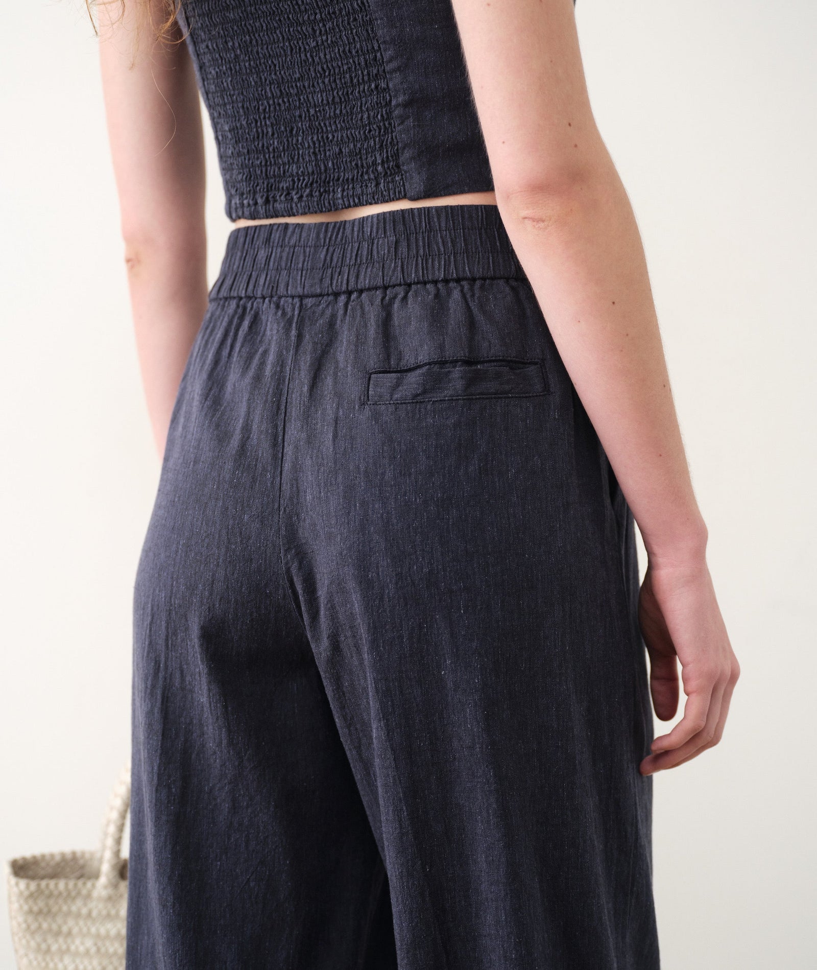 Marine Layer - Allison Hemp Trouser - India Ink