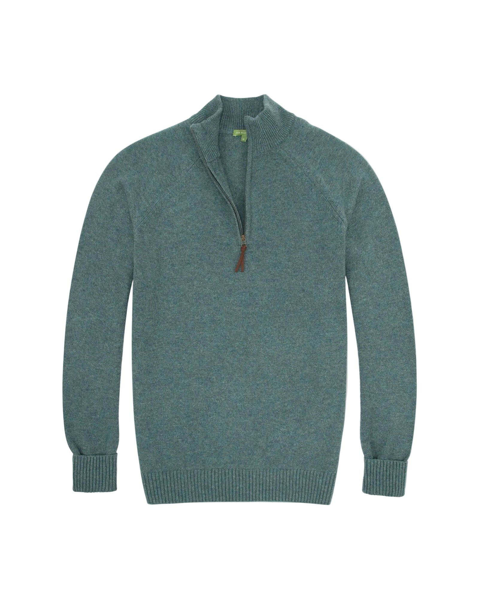 Sid Mashburn Half-Zip Cashmere Sweater - Heather Pine