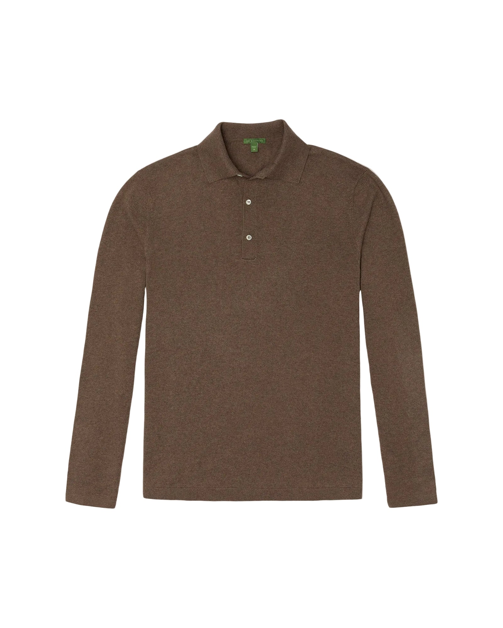Sid Mashburn Long Sleeve Rally Polo Seater - Feather Taupe