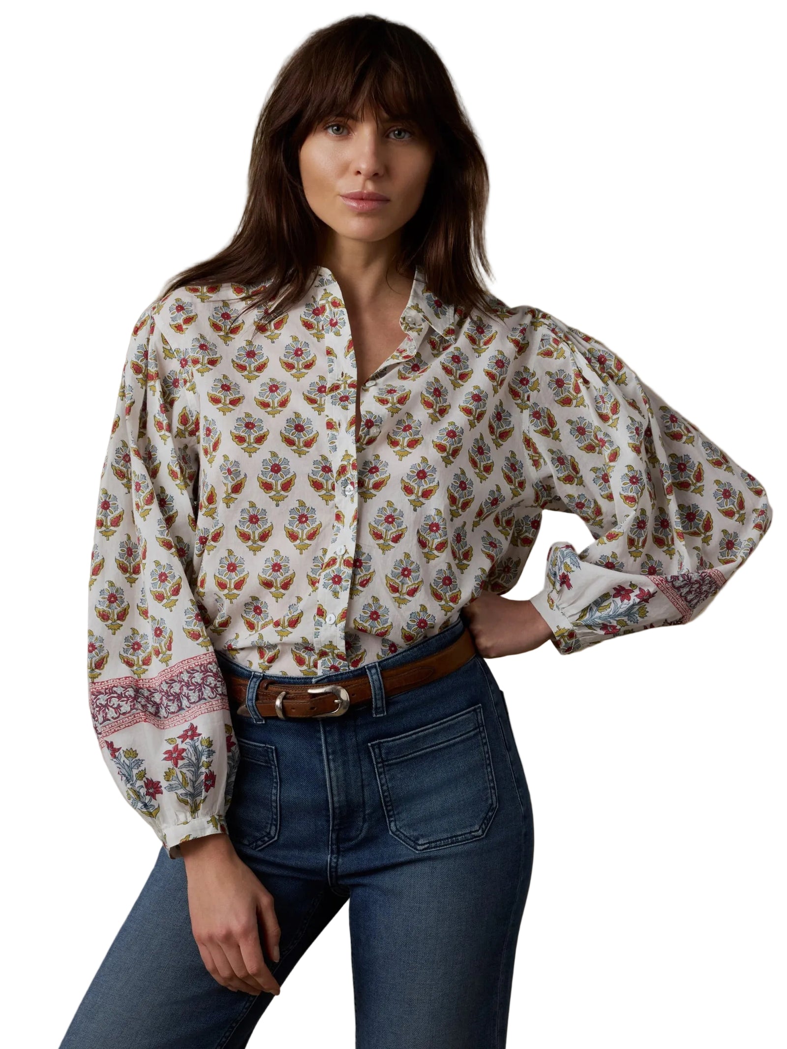 Faherty - Suki Blouse - Antique Bouquet