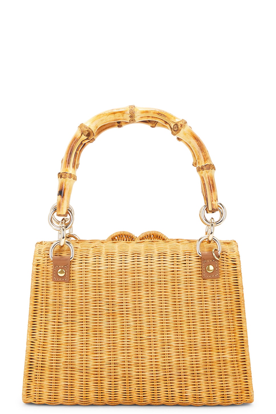 Serpui Valentina Wicker Handbag Light Honey
