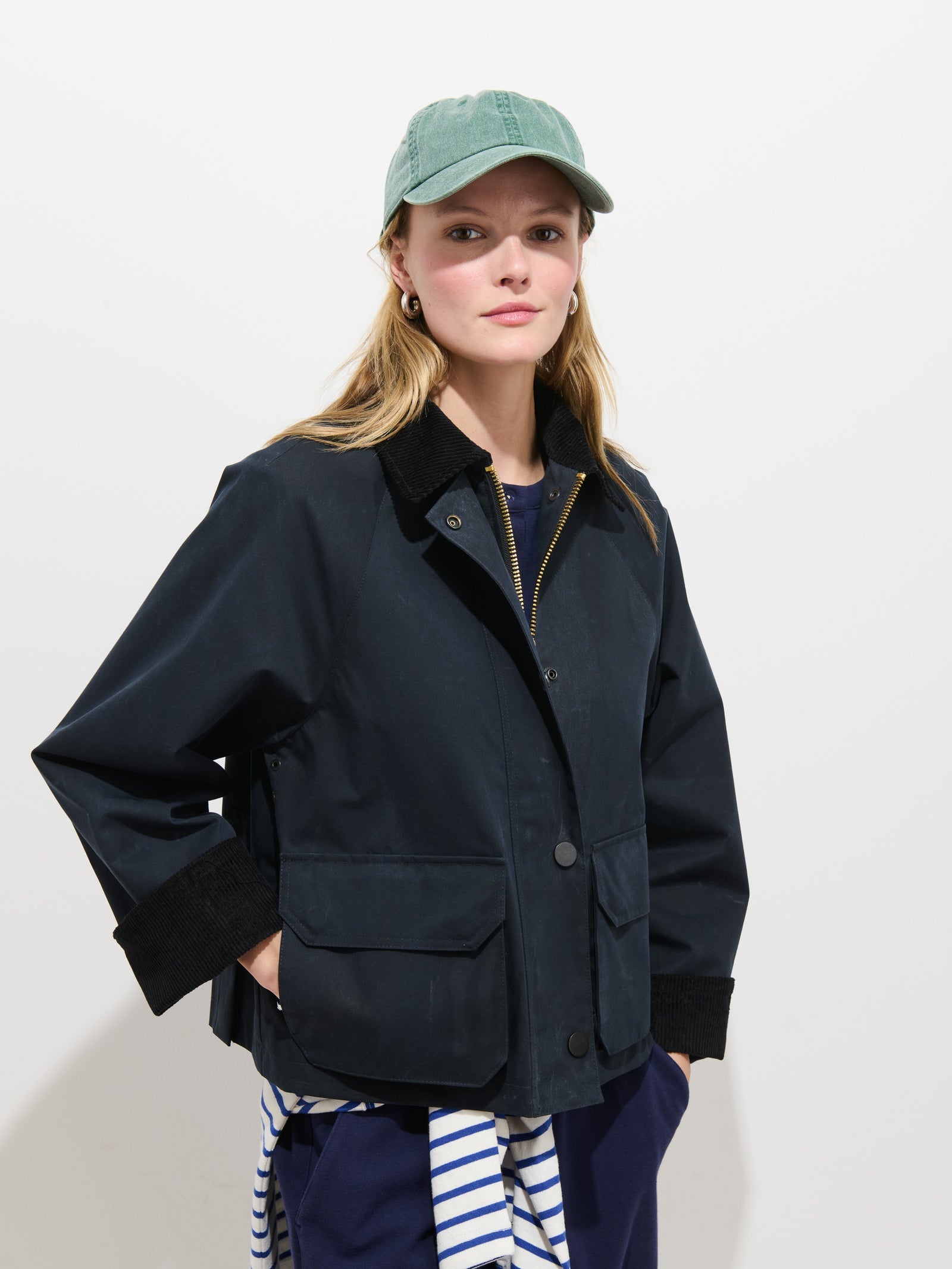 Alex Mill - Cropped Chiltern Waxed Jacket - Navy