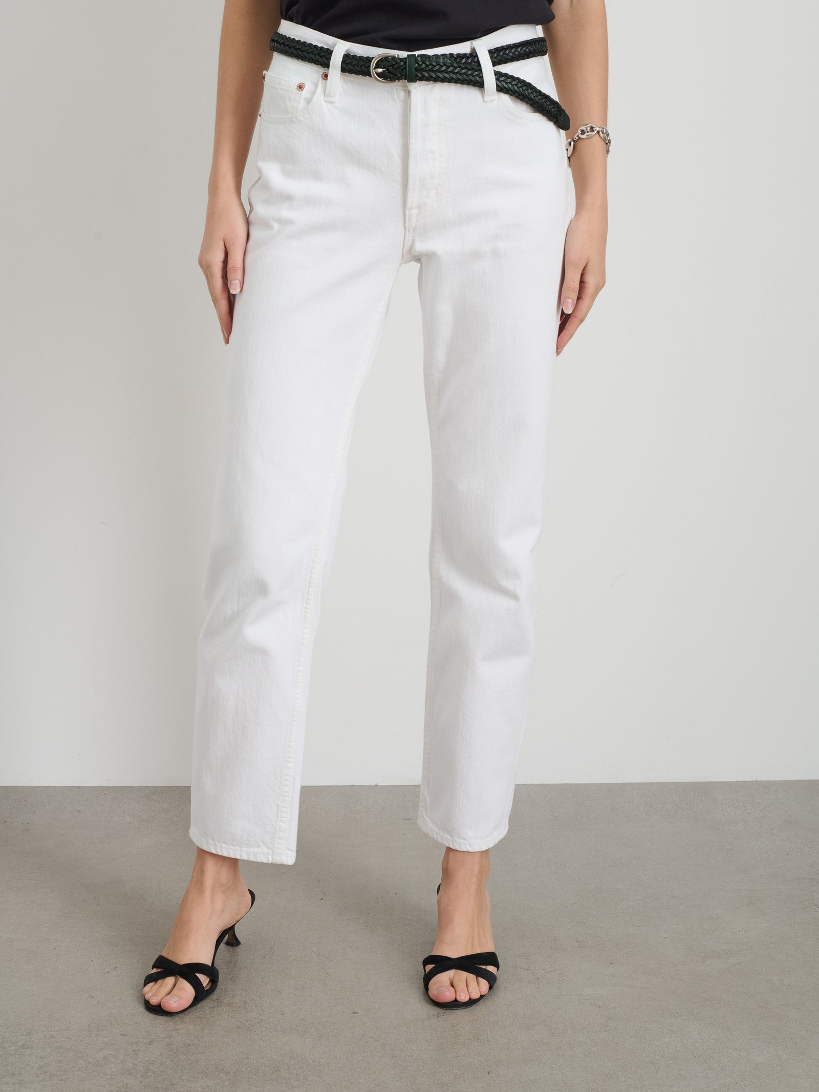 Alex Mill - Jane Mid Rise Straight Jean - Shiro White