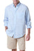 Castaway Chase Long Sleeve Linen Shirt - Powder Blue