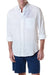 Castaway Chase Long Sleeve Linen Shirt -WHITE