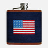 Smathers &amp; Branson American Flag Needlepoint Flask