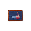 Smathers &amp; Branson American Nantucket Island Needlepoint Card Wallet