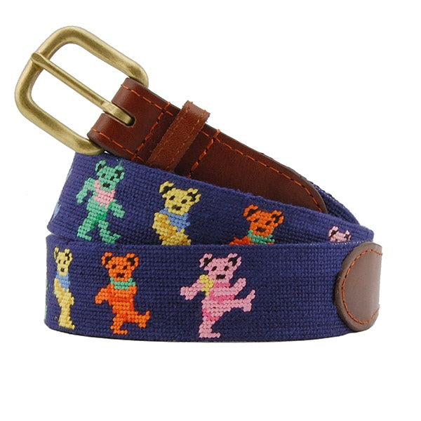 Smathers & Branson Dancing Bears Needlepoint Belt
