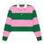 Rowing Blazers Block Stripe Cropped Rugby - Green/Pink
