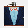Smathers &amp; Branson Blue Blazer Needlepoint Flask