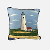 Smathers &amp; Branson Great Point Lighthouse Needlepoint Pillow