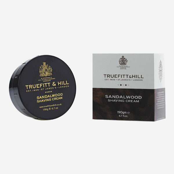Truefitt & Hill Sandalwood Luxury Shaving Soap in Wooden Bowl