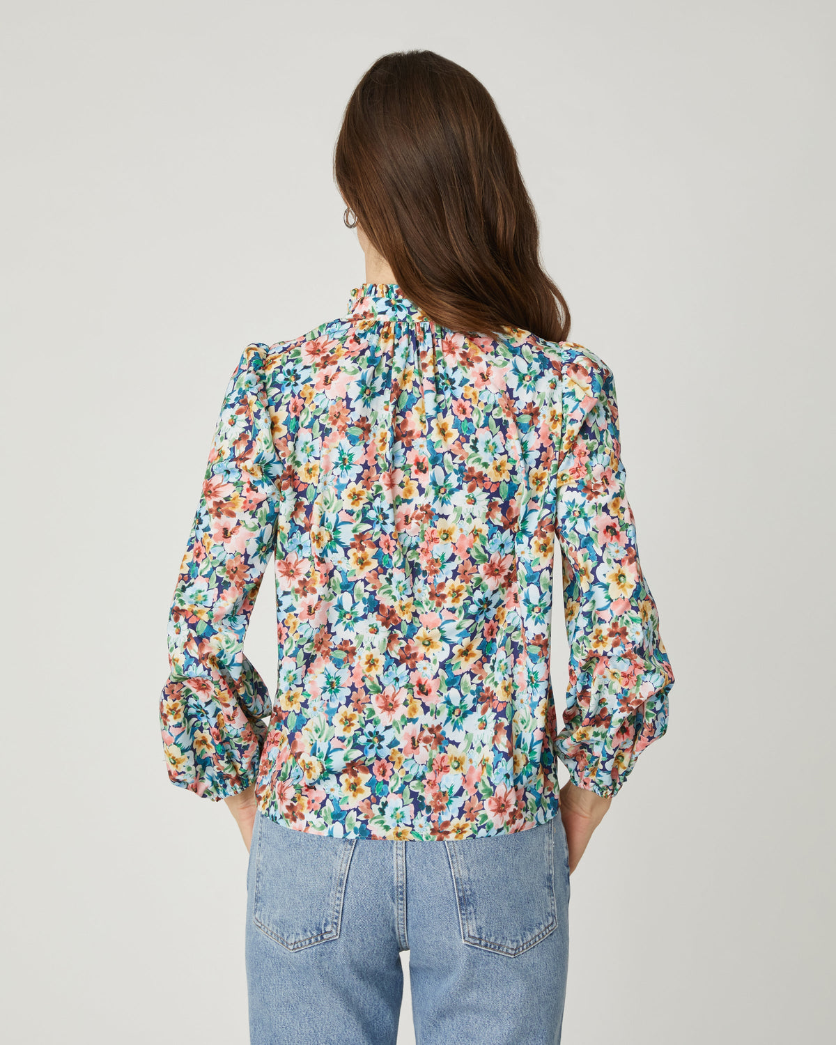 Shoshanna Ingrid Top Blue Multi