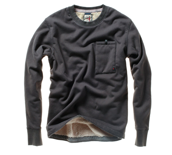 Relwen SUPERFLEECE PKT CREW -SMOKE