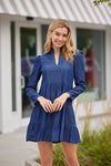 Sail To Sable L/S Chambray Tunic Dress Dark Blue Indigo