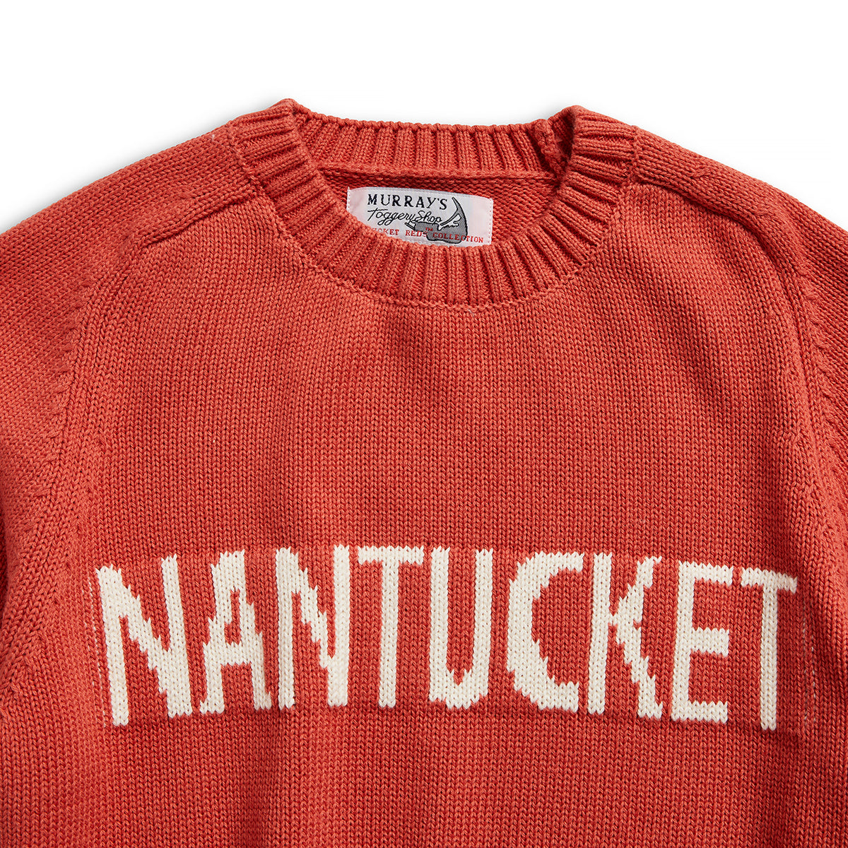 Kids Nantucket Red® Sweater With Nantucket Lettering On Chest