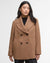 Barbour Indie Military Wool Peacoat Camel/Hessian Tartan