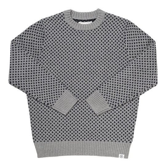 Long Wharf Supply Edgartown Mens Seawell Crew Sweater - Grey