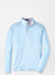 Peter Millar Stealth Performance Quarter-Zip in Iced Aqua with Island Logo