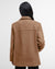 Barbour Indie Military Wool Peacoat Camel/Hessian Tartan