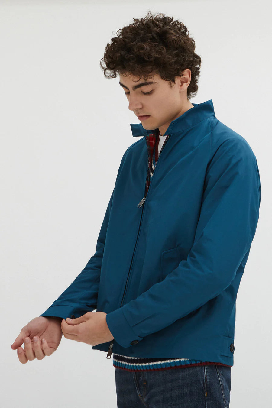 G4 BARACUTA CLOTH PEACOCK BLUE Murray s Toggery Shop