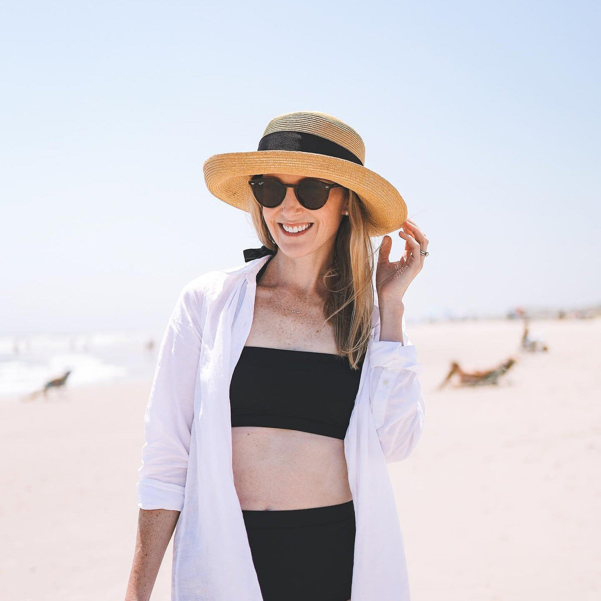 Peter Beaton Sconset Hat, Medium Brim - Packable Straw, Natural