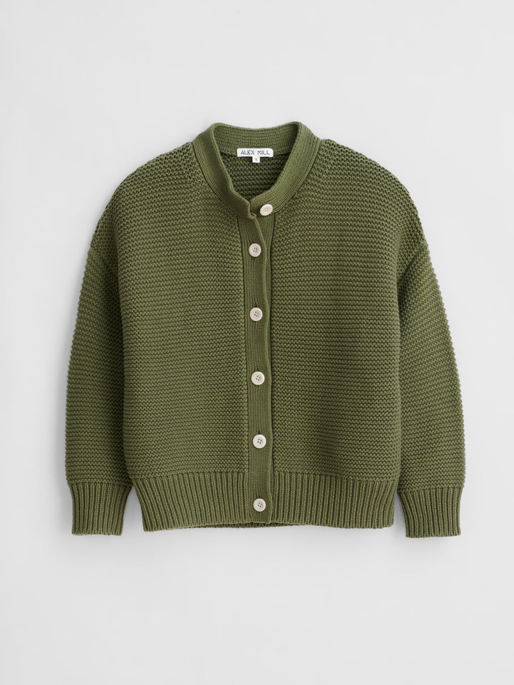 Alex Mill Nico Chunky Cardigan Sweater Faded Grove