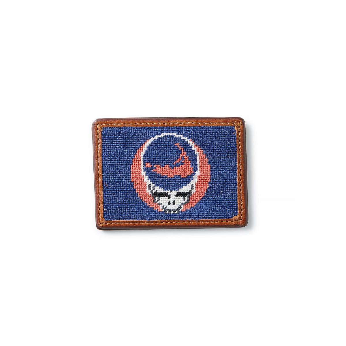 Smathers &amp; Branson Credit Card Wallet - Murray's Nantucket Island Grateful Dead Steal Your Face Navy