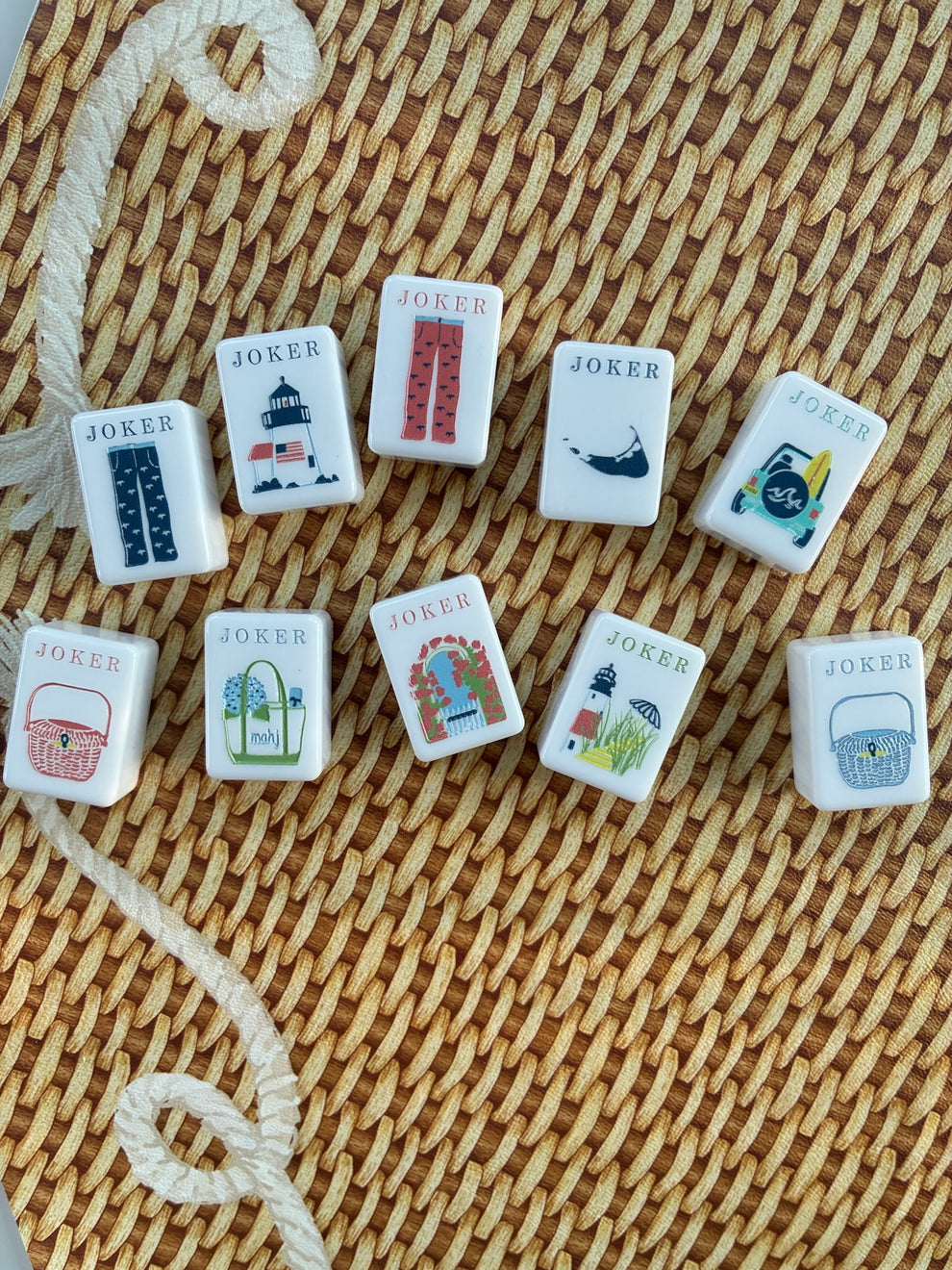 Mahjong Nantucket ACK Destination Tiles