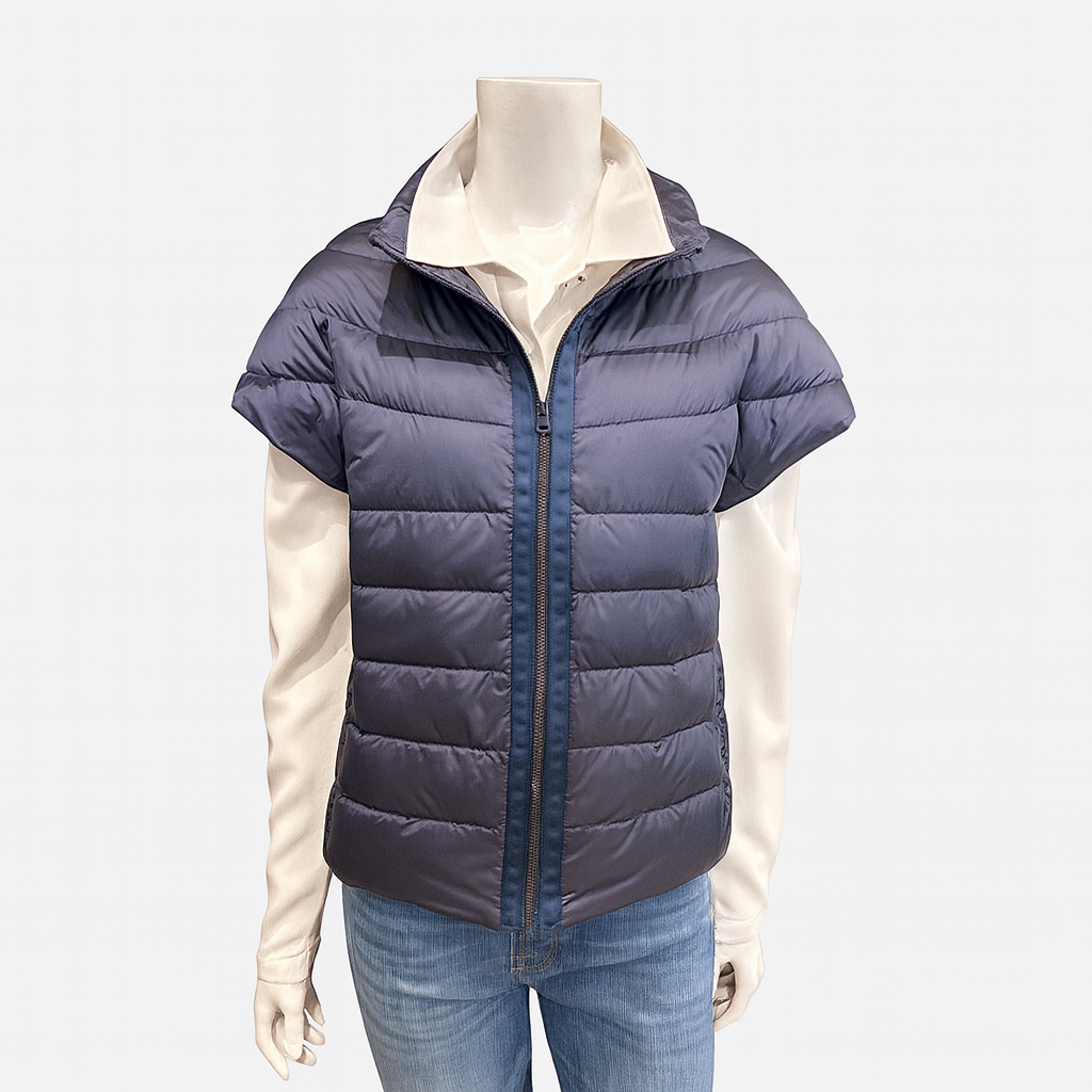 Cortland Park Palm Beach Puffer Vest Navy Sheen