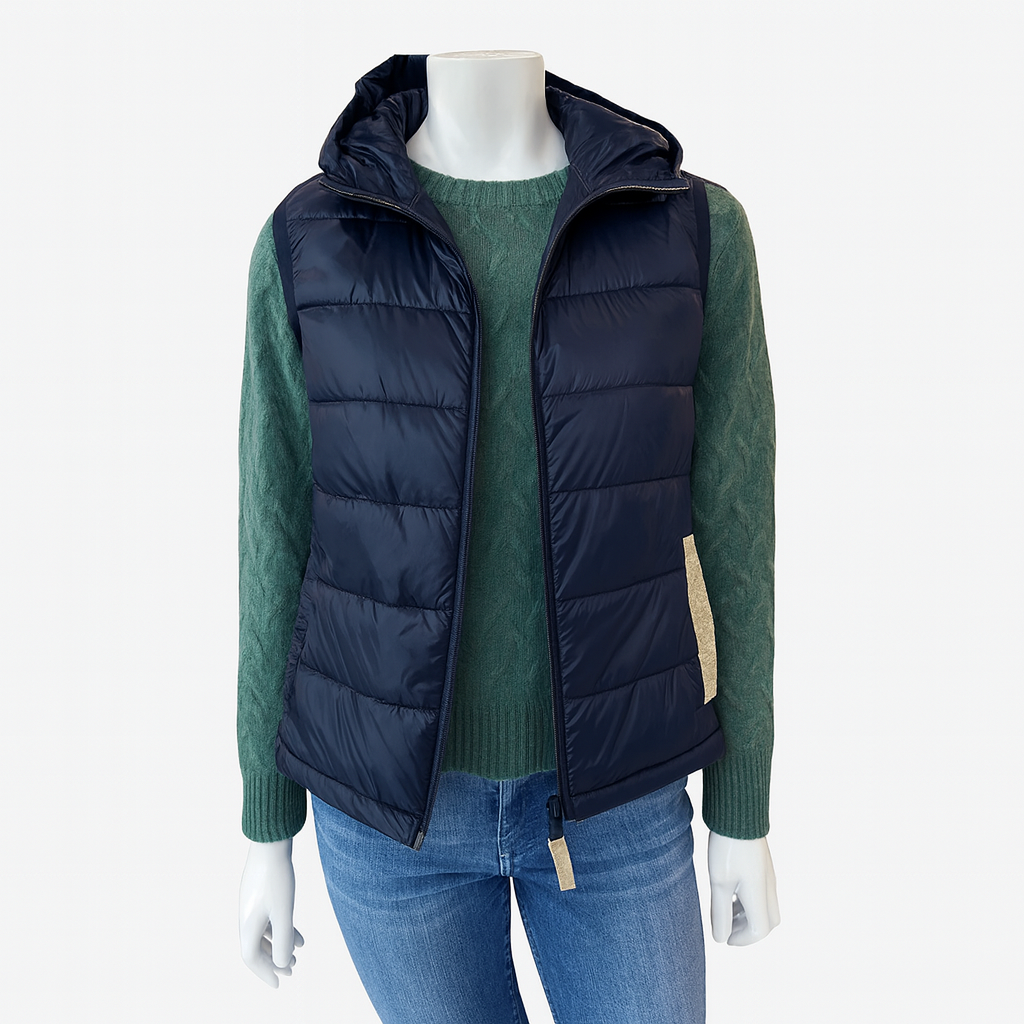 Cortland Park Vespa Vest Gold Navy Shine/Gold