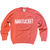 Pink sweater with 'NANTUCKET' text on a black background