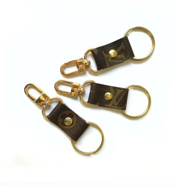 Beaudin Designs Clip Key Chain in Upcycled LV