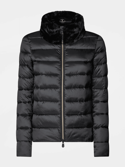 Save The Duck Mei Women&#39;s Puffer Jacket Brown Black