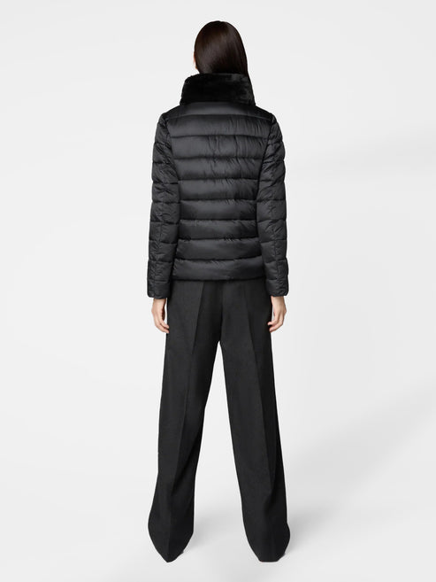 Save The Duck Mei Women's Puffer Jacket Brown Black