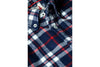 Relwen DBL-FACED FLANNEL - NAVY WHITE RED PLAID