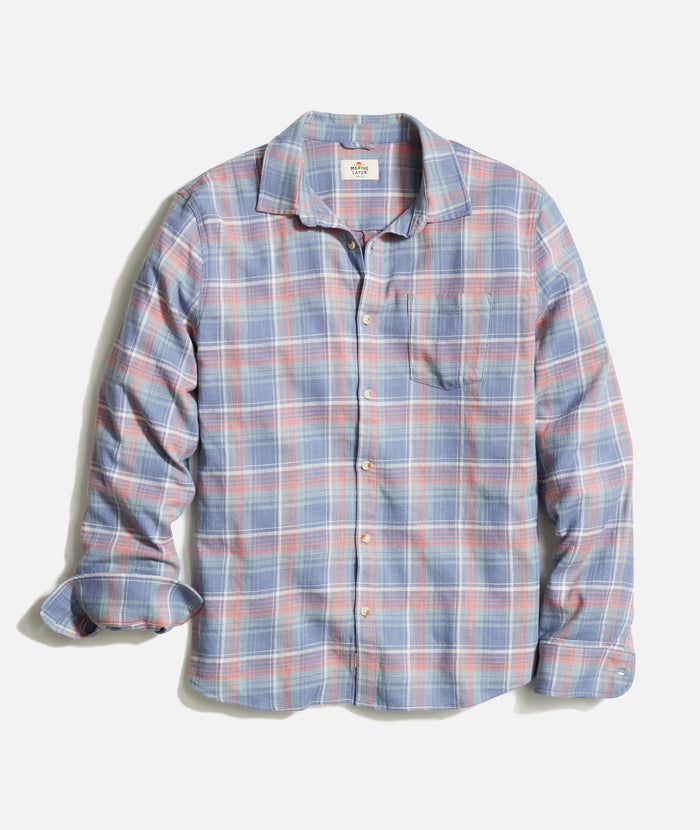 Marine Layer Classic Stretch Selvage Shirt-multi plaid
