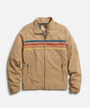 Marine Layer Freeman Stretch Twill Windbreaker-tan multi stripe